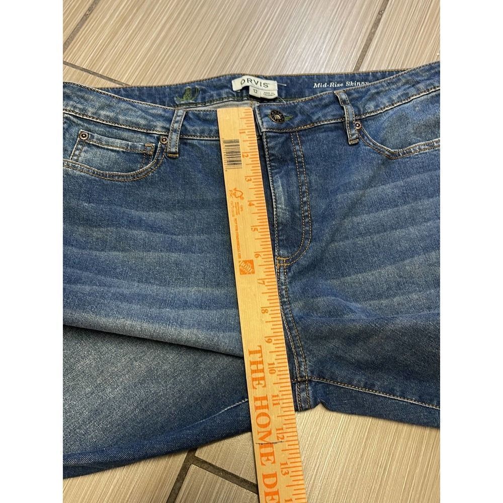Orvis 10” rise skinny jeans womens sz 12 (Fits size 10 better) stretch NWT - Picture 5 of 10